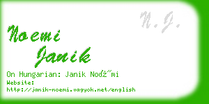 noemi janik business card